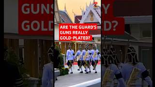 ARE THE GUARDS GUNS REALLY GOLDPLATED royalkingsguards kingsguard uk usarmy history [upl. by Gemperle]