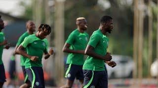 NIGERIA VS IVORY COAST AFCON FINAL SUPER EAGLES IN MAKE OR MAR TRAINING SESSION ZAIDU RETURNS [upl. by Costanzia]