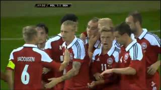 Christian Eriksen Free Kick Goal  Poland  Denmark ᴴᴰ [upl. by Glass558]