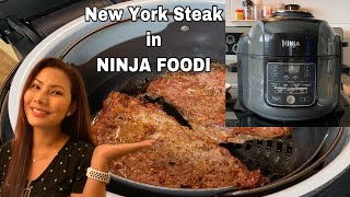 NINJA FOODIHOW TO COOK NEW YORK STEAK USING NINJA FOODIMY WAY [upl. by Race]