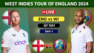 West Indies vs England Live 1st Test Lords  WI vs ENG Live Day 1 cricketlive [upl. by Jessamine]