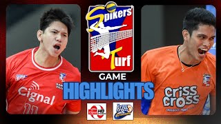 Cignal VS Criss Cross  Game Highlights  Spikers Turf Mens Volleyball [upl. by Annamarie]