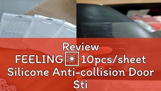 Review FEELING✴️10pcssheet Silicone Anticollision Door StickerDoor Bumper ProtectorCupboard Sto [upl. by Yrevi993]