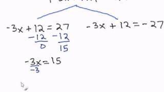 Solving MultiStep Equations with Absolute Values [upl. by Ahsienot335]