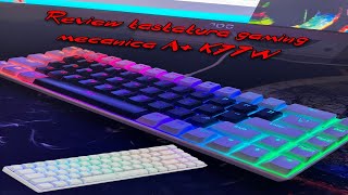 Review tastatura gaming mecanica A K77W [upl. by Eanom143]