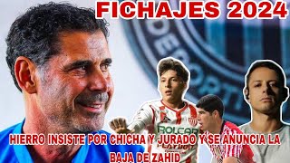 🚨Noticias Chivas HIERRO INSISTE POR CHICHARITO y VA POR Heriberto Jurado  Fichajes Chivas 2024 [upl. by Ellemrac11]