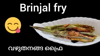 Brinjal fry recipe  വഴുതനങ്ങ ഫ്രൈ   brinjal fry recipe in Malayalam  how to make Brinjal fry 😋✅✅ [upl. by Lionello]