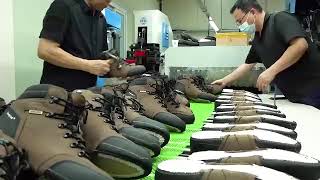 Manufacturing process of safety shoes [upl. by Philipp]