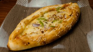 Turkish Pide Recipe 2 Ways  Turkish Bread  Khanams Kitchen [upl. by Rosner216]