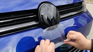 VW  MQB Smooth Front VW Emblem Badgeskin Overlay [upl. by Aihtebat]