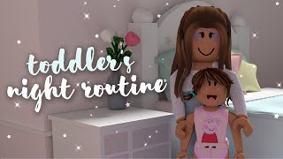 Toddlers Night Routine  Bloxburg Roleplay  alixia [upl. by Lasley397]