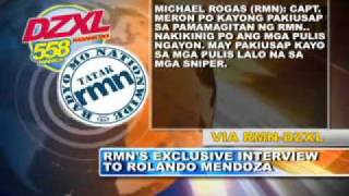 Quirino Grandstand Hostage Crisis  Live Telephone Conversation [upl. by Ibloc]