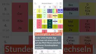 QuickTipp Stundenplan Wechsel in der UntisMobile App [upl. by Therron561]