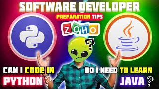 Zoho software developer Interview Preparation  Can I use python in Zoho coding Rounds [upl. by Nilyam]