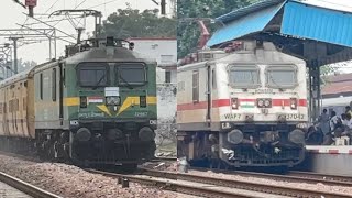 Electric Trains On Fire 🔥 High speed Skips amp crossings Diesel VS Electric train wap7 wdp4d wag9 [upl. by Moffit]