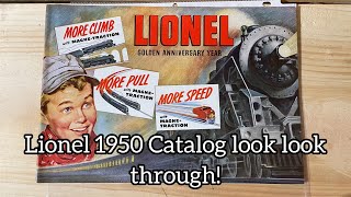 Looking though a Lionel 1950 Catalog lioneltrains oscaletrains [upl. by Riggins]