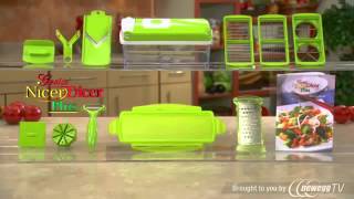 Nicer Dicer Genius NicerDicer Plus As Seen on TV Multi Chopper 12 Pieces  Product Tour [upl. by Nolyarg600]