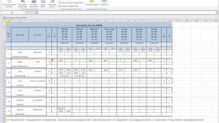 Excel Dienstplanprogramm für die Gastronomie Hotellerie und Cateringbranche [upl. by Mauri227]