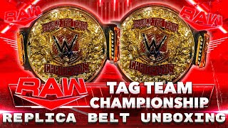 WWE Raw Tag Team Championship Replica Belt Unboxing [upl. by Dedric]