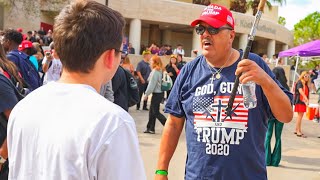 Donald Trump Supporter Freaked Out On Me [upl. by Ayor]