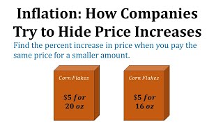 Percent Increase in Price How Companies Try to Hide Price Increases [upl. by Bobbe]