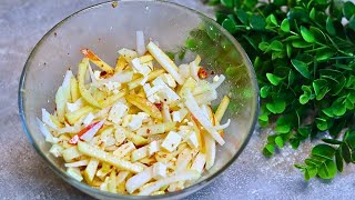 Ein Salat der begeistert Kohlrabi Apfel Feta und Walnüsse in perfekter Harmonie salate [upl. by Anaejer]