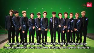 LOTTE DUTY FREE Special greetings from EXO [upl. by Nioe306]