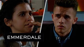 Emmerdale  Meena Manipulates Jacob by Lying About Davids Behaviour [upl. by Namdor417]