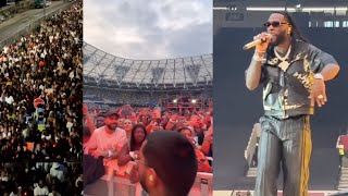 Burna Boy Shutdown London Stadium as he Perform to 80000 People Davido and Wizkid in Shock [upl. by Alik834]