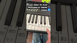 How to play McDonalds theme on piano [upl. by Notnirt]