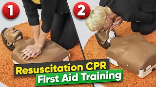 Resuscitation CPR  How To Do CPR  First Aid Training [upl. by Araem]