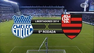 Gols  Emelec EQU 1 x 2 Flamengo  Libertadores 2014  02042014 [upl. by Serafina]