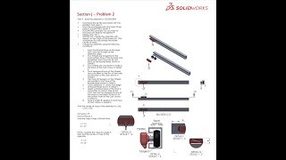 Solidworks CSWA Exam Practice  ASSEMBLY  Section J  2 [upl. by Iliam]