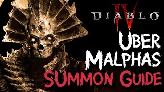 How to Summon Uber Malphas Echo of Malphas  Season 3 Boss Guide  Diablo 4 [upl. by Gilud781]