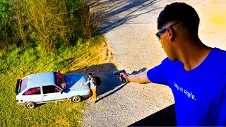 PEGUEI MEU CAMERAMAN VANDALIZANDO MEU CARRO [upl. by Dorene]