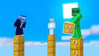 Lucky Block Pillars is Crazy in Minecraft [upl. by Eberly]