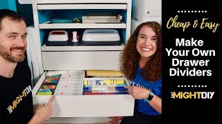 Make Your Own Drawer Dividers  Easy DIY Drawer Organizers [upl. by Nohsad]