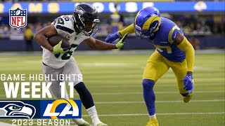 Seattle Seahawks vs Los Angeles Rams  2023 Week 11 Game Highlights [upl. by Enilekaj]