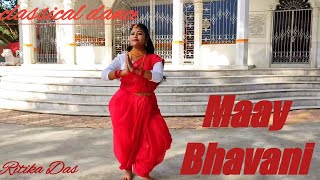 Maay Bhavani ❤️Dance cover Classical DanceAjay DevganKajol [upl. by Ainitsirk]