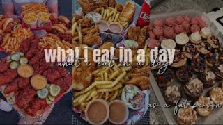 🍫”What I eat in a day as a FAT person not focusing on weight loss”🍕 fat acceptance compilation [upl. by Rothstein]