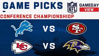 Conference Championship Game Picks [upl. by Lanahtan]