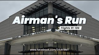 USAF BMT Airmans Run Flights 91106  January 10 2024 [upl. by Olwena]