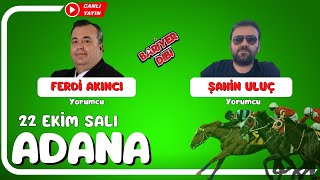 ADANA  Canlı Yayın  Bariyer Dibi  22 Ekim 2024 Salı atyarisi [upl. by Pool]