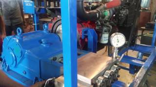 High Pressure Water Jet Cleaning  Water Jetting Pump 850 bar  Mumbai  INDIA [upl. by Haelem]