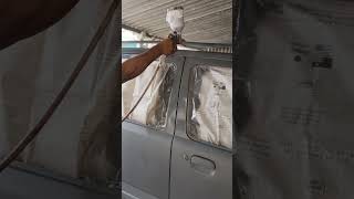 Primer coat apply automobile denting dentingpenting shortvideo shorts alhamdulillah [upl. by Eeslehc]