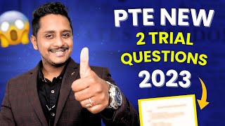 PTE New Shocking Update The 2 New Trial Questions  Skills PTE Academic [upl. by Ertemed]