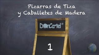 Pizarras de tiza y caballetes de madera 1 [upl. by Orgel]