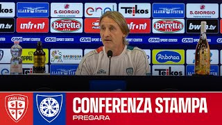 COPPA ITALIA FRECCIAROSSA  MISTER NICOLA IN CONFERENZA STAMPA  CAGLIARICARRARESE [upl. by Ardnwahs]