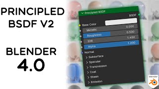 Обновленный Шейдер Principled BSDF v2  Blender 40 [upl. by Irim]