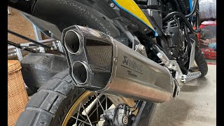 Akrapovic DB Killer Removal Debaffle PART 1  Tenere 700 [upl. by Ryon]